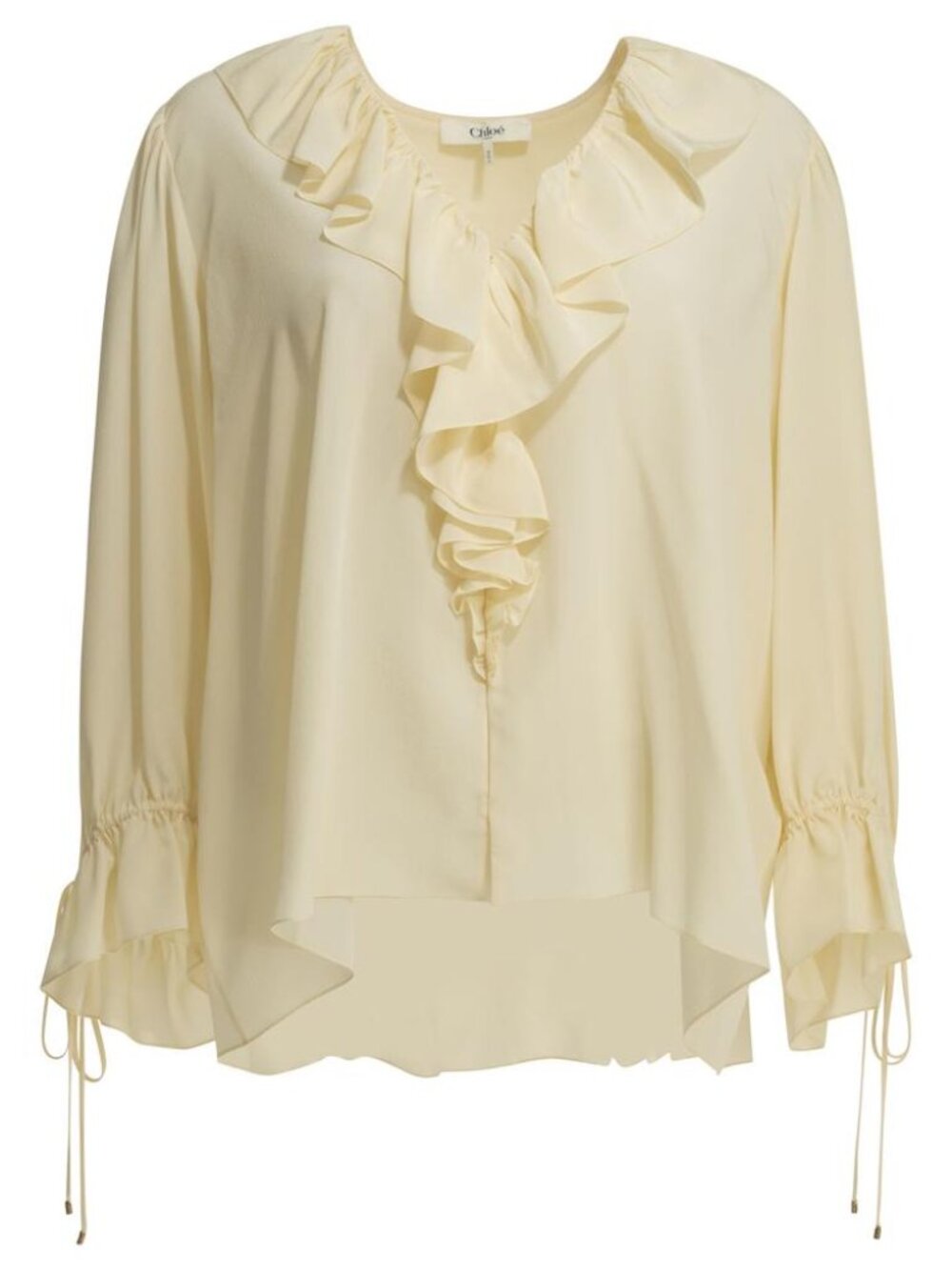Chloé Silk Blouse With Ruffles Tag Size 36 Women